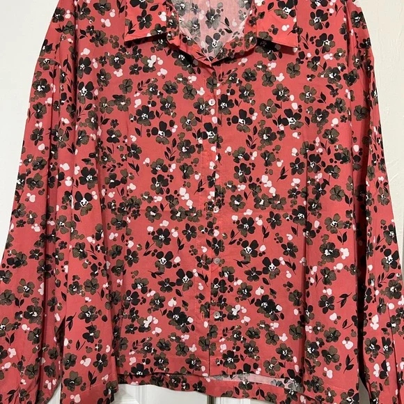 Johnny Was Calme Floral Button Down Blouse - Picture 2 of 4
